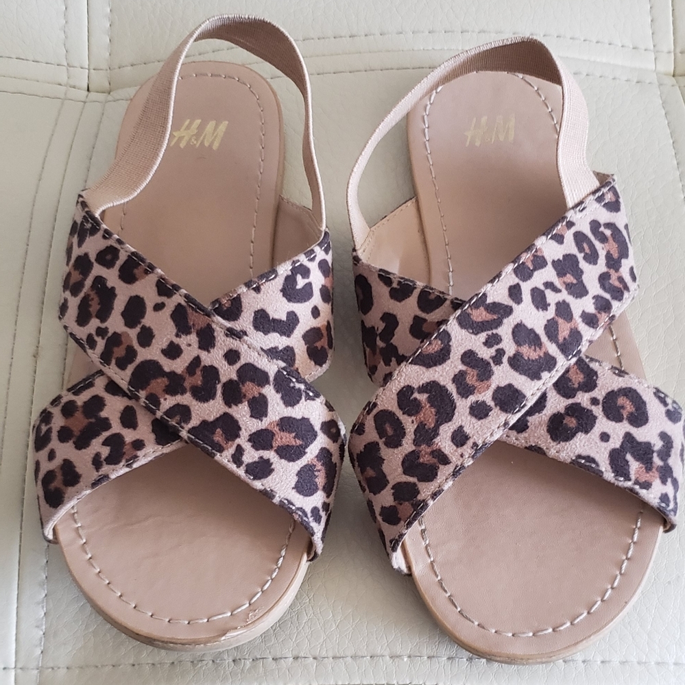 Girls Cheetah Print Sandals